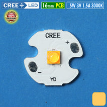 Original Cree Led 5W XT-E Warm 3000K 1.5A 16mm XTE Cahaya Lampu Pijar Mata Led Senter Sorot Fotografi Baca Display