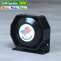 Slim Speaker 200W Pengeras Suara Alarm Sirine Klakson Megaphone Mobil Ambulance Touring Konvoi Patwal Megacot